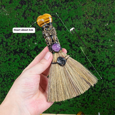 Natural Crystal Love Enchanted Broom