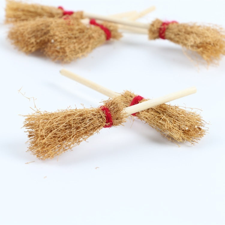 Small Doll House Accessories Mini Large Broom Broom